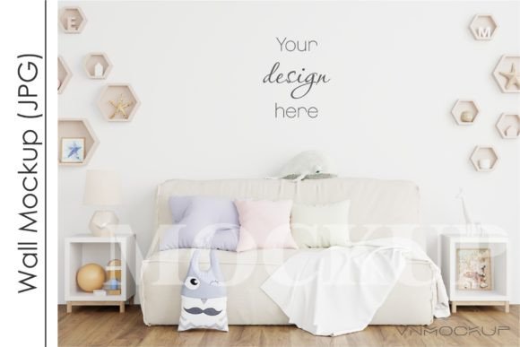 Download Kids Room Mockup, Nursery Wall Mockup - Kids room mockup Collection