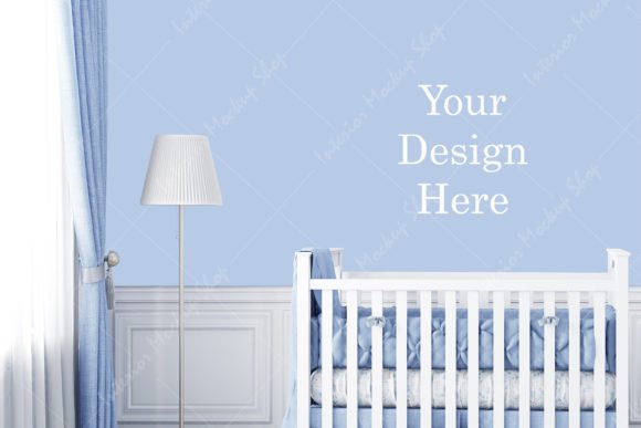 Download Blank Wall Kids Room Mockup - 1210 - Kids room mockup Collection