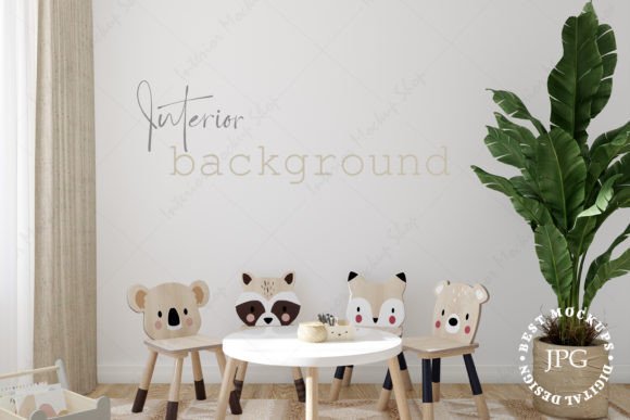 Download Blank Wall, Kids Room Mockup - Kids room mockup Collection