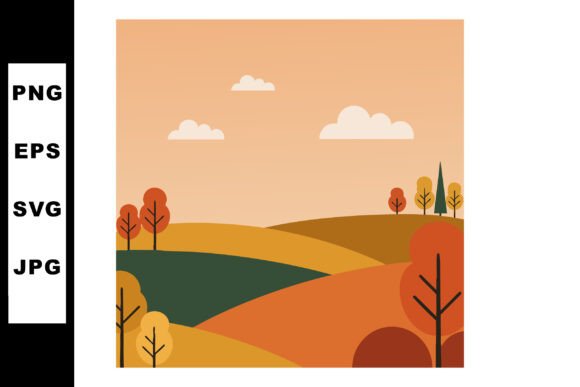 Download Autumn Landscape with Rolling Hills and - Rolling hills Collection