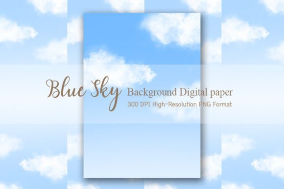 Download Blue Sky Background Digital Paper - Digital paper Collection