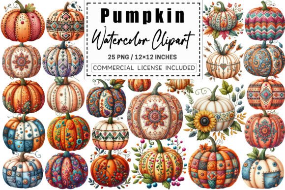 Download Faux Embroidery Fall Pumpkin Clipart. - Fall pumpkin clipart Collection