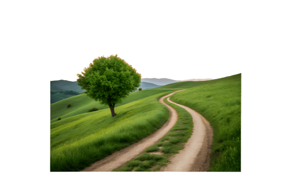 Download Green Rolling Hills with Winding Dirt - Rolling hills Collection